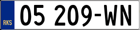 Trailer License Plate